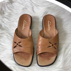 Clark’s Leather Slides